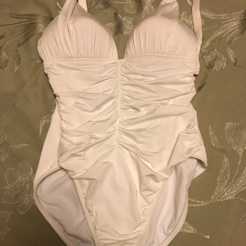 White One Piece Swimsuit - XL